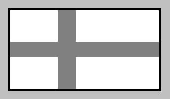 Modèle de drapeau croisé nordique.